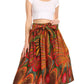 Sakkas African Dutch Ankara Wax Print Full Circle Skirt