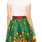 Sakkas African Dutch Ankara Wax Print Full Circle Skirt
