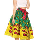 Sakkas African Dutch Ankara Wax Print Full Circle Skirt