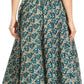 Sakkas African Dutch Ankara Wax Print Full Circle Skirt