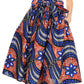 Sakkas African Dutch Ankara Wax Print Full Circle Skirt