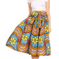 Sakkas African Dutch Ankara Wax Print Full Circle Skirt