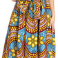 Sakkas African Dutch Ankara Wax Print Full Circle Skirt