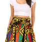 Sakkas African Dutch Ankara Wax Print Full Circle Skirt