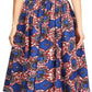 Sakkas African Dutch Ankara Wax Print Full Circle Skirt