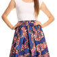 Sakkas African Dutch Ankara Wax Print Full Circle Skirt