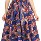 Sakkas African Dutch Ankara Wax Print Full Circle Skirt