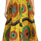 Sakkas African Dutch Ankara Wax Print Full Circle Skirt