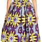 Sakkas African Dutch Ankara Wax Print Full Circle Skirt