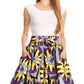 Sakkas African Dutch Ankara Wax Print Full Circle Skirt