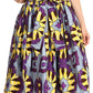 Sakkas African Dutch Ankara Wax Print Full Circle Skirt
