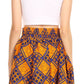Sakkas African Dutch Ankara Wax Print Full Circle Skirt