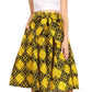 Sakkas African Dutch Ankara Wax Print Full Circle Skirt