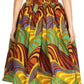 Sakkas African Dutch Ankara Wax Print Full Circle Skirt