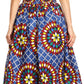 Sakkas African Dutch Ankara Wax Print Full Circle Skirt