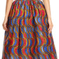 Sakkas African Dutch Ankara Wax Print Full Circle Skirt