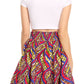 Sakkas African Dutch Ankara Wax Print Full Circle Skirt