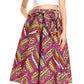 Sakkas African Dutch Ankara Wax Print Full Circle Skirt