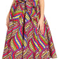 Sakkas African Dutch Ankara Wax Print Full Circle Skirt
