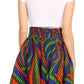 Sakkas African Dutch Ankara Wax Print Full Circle Skirt