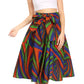Sakkas African Dutch Ankara Wax Print Full Circle Skirt