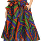 Sakkas African Dutch Ankara Wax Print Full Circle Skirt
