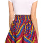 Sakkas African Dutch Ankara Wax Print Full Circle Skirt