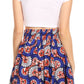 Sakkas African Dutch Ankara Wax Print Full Circle Skirt