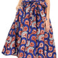 Sakkas African Dutch Ankara Wax Print Full Circle Skirt