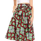 Sakkas African Dutch Ankara Wax Print Full Circle Skirt