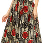 Sakkas African Dutch Ankara Wax Print Full Circle Skirt
