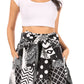 Sakkas African Dutch Ankara Wax Print Full Circle Skirt