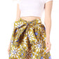 Sakkas African Dutch Ankara Wax Print Full Circle Skirt