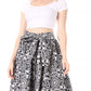 Sakkas African Dutch Ankara Wax Print Full Circle Skirt