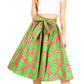 Sakkas African Dutch Ankara Wax Print Full Circle Skirt
