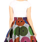 Sakkas African Dutch Ankara Wax Print Full Circle Skirt