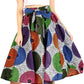 Sakkas African Dutch Ankara Wax Print Full Circle Skirt