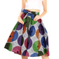 Sakkas African Dutch Ankara Wax Print Full Circle Skirt