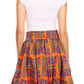 Sakkas African Dutch Ankara Wax Print Full Circle Skirt