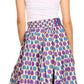 Sakkas African Dutch Ankara Wax Print Full Circle Skirt