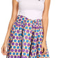 Sakkas African Dutch Ankara Wax Print Full Circle Skirt