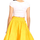 Sakkas African Dutch Ankara Wax Print Full Circle Skirt