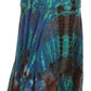 Sakkas Justina Womens Dance Midi Full Circle Tie-dye Skirt with Elastic Waist