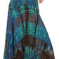 Sakkas Justina Womens Dance Midi Full Circle Tie-dye Skirt with Elastic Waist