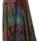 Sakkas Justina Womens Dance Midi Full Circle Tie-dye Skirt with Elastic Waist
