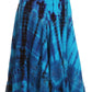 Sakkas Justina Womens Dance Midi Full Circle Tie-dye Skirt with Elastic Waist