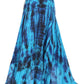 Sakkas Ester Womens Simple  Boho Maxi Full circle Tie-dye Skirt with Elastic Waist