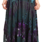 Sakkas Ester Womens Simple  Boho Maxi Full circle Tie-dye Skirt with Elastic Waist