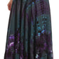 Sakkas Ester Womens Simple  Boho Maxi Full circle Tie-dye Skirt with Elastic Waist