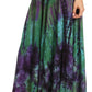 Sakkas Ester Womens Simple  Boho Maxi Full circle Tie-dye Skirt with Elastic Waist
